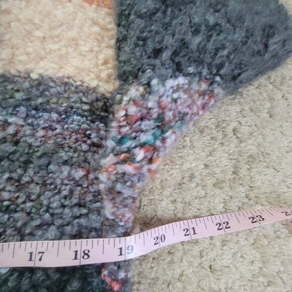 Moth M Murray Cowl Neck Striped Multicolor Wool Mohair Blend Sweater - Picture 7 of 11